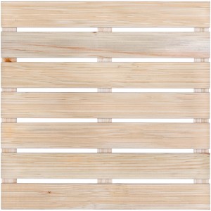 Piastrella in legno chiaro, ideale per accenti naturali in interni.