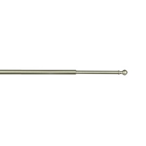 t.b.t. bastone per tende a vetro, color argento.