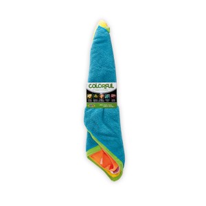 Panno per la cura dell'auto t.b.t., blu, piegato.