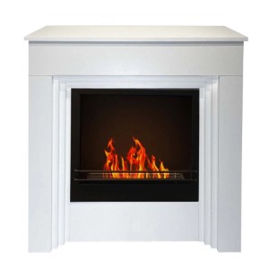 Camino a bioetanolo da terra Divina Fire Bellini 3,4 kW L96xP35xH96 cm bianco v.