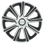 Copricerchio argento e nero per accessori auto