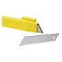 Lame per coltello Stanley con deposito lame giallo per taglierini.