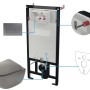 Set WC murale Artemides 6 in 1 antracite titanio-nero