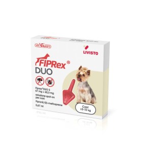 FIPRex DUO Spot-on per cani 2-10kg, antiparassitario contro pulci e zecche.