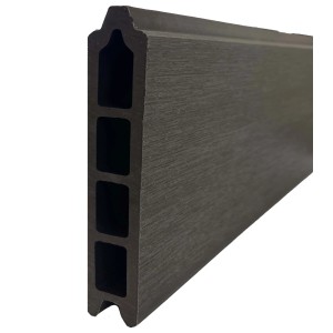 Listone in WPC effetto legno teck 15x2,1x177 cm antracite