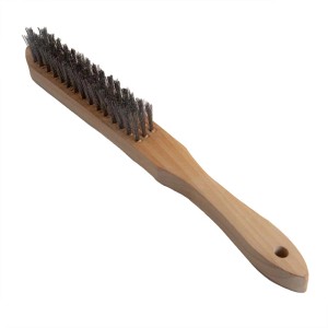 Spazzola metallica 3 ranghi ondulati