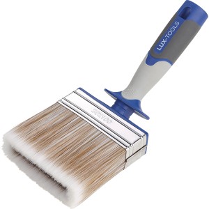 Pennello piatto LUX 100 mm per impregnante legno con serbatoio.