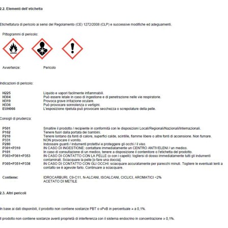 Solvente acquaragia inodore Fidea 500 ml