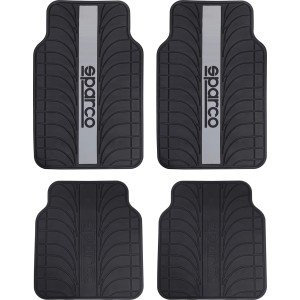 Set tappetini auto t.b.t., neri con logo, per interni.