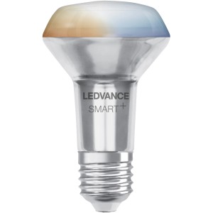Lampadina Ledvance Smart+ Reflector RGBW E27, lampada smart controllabile con cambio colore.