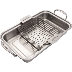 Char-Broil Grill+ cestini (set da 2) in acciaio inox, adatti per teglia Grill+. Accessori per griglia per verdure, frutti di mare.