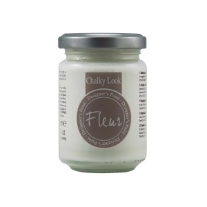 Colore Fleur Chalky Look in barattolo di vetro, ideale per il fai-da-te.