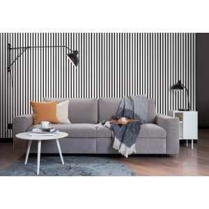 Pannello fonoassorbente decorativo bianco 240x30 cm Sp. 19 mm