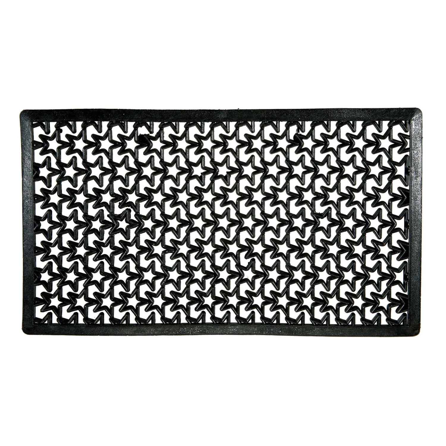JVL Zerbino In Gomma Con Motivo A Graticcio, 40 X 70 Cm, Antiscivolo