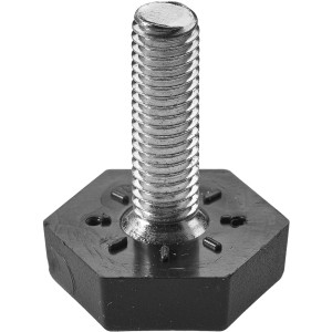 Vite di livellamento Hettich M8, nera, set da 2 per gambe mobili per compensare le irregolarità.