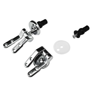 Set accessori WC t.b.t., composto da cerniere, viti e rondelle.