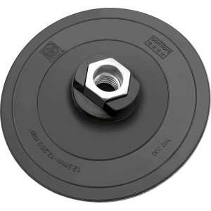 Platorello LUX 125 mm per smerigliatrice angolare, accessorio per levigatura e lucidatura.