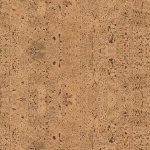 Vista dettagliata di una pellicola adesiva in sughero con texture naturale e accenti scuri.