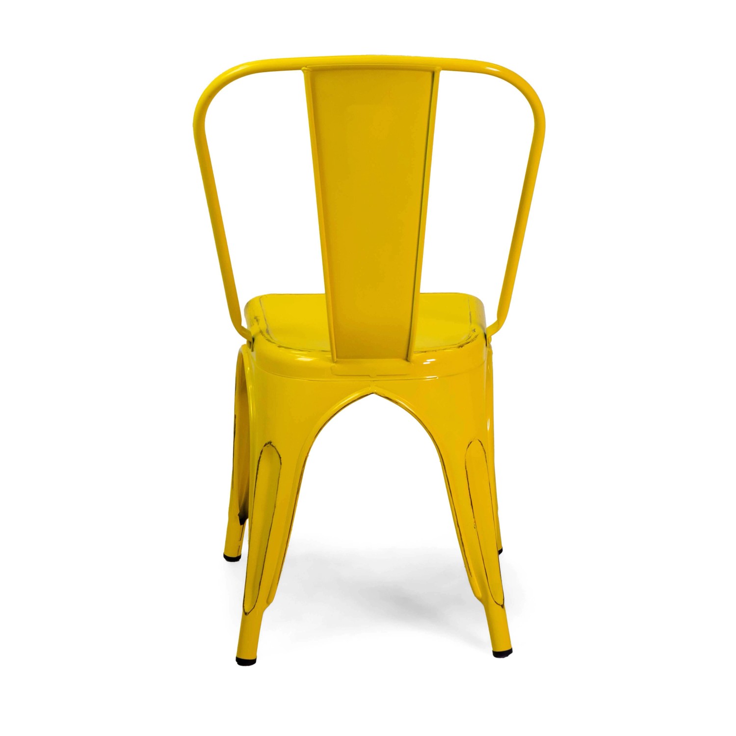 Sedia in ferro New bristol giallo antico_4