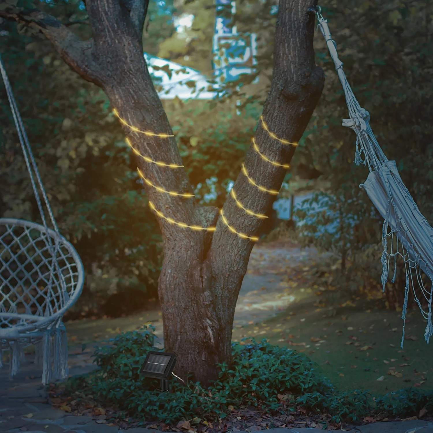 Striscia LED solare Outdoor bianco caldo 10 m_4