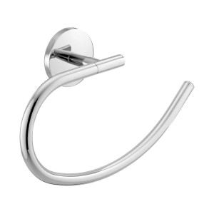 CMI Porta asciugamani S 300 cromato per montaggio a parete, lato aperto a destra.