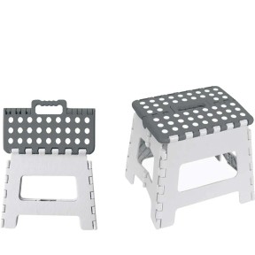 Sgabello pieghevole trasportabile M 120 kg nero 130002800