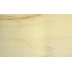 Pannello in legno chiaro, adatto al taglio. Venatura del legno visibile.