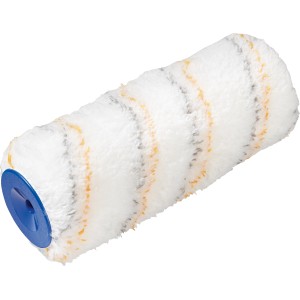 Rullo per pittura LUX 18cm, Polymix, a righe oro-grigio, per pareti e facciate.