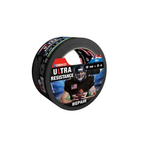 Nastro adesivo GEKO Ultra Resistance, motivo Football, 50mm x 25m
