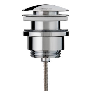 Sifone per doccia cromato, dettaglio.