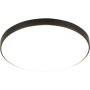 Plafoniera LED nera Spica, forma rotonda, design moderno per interni.
