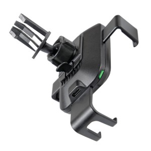 Supporto per cellulare nero t.b.t. per bocchette dell'auto.
