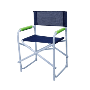 Sedia da giardino t.b.t. con braccioli, blu/bianca. Seduta confortevole per giardino e terrazza.