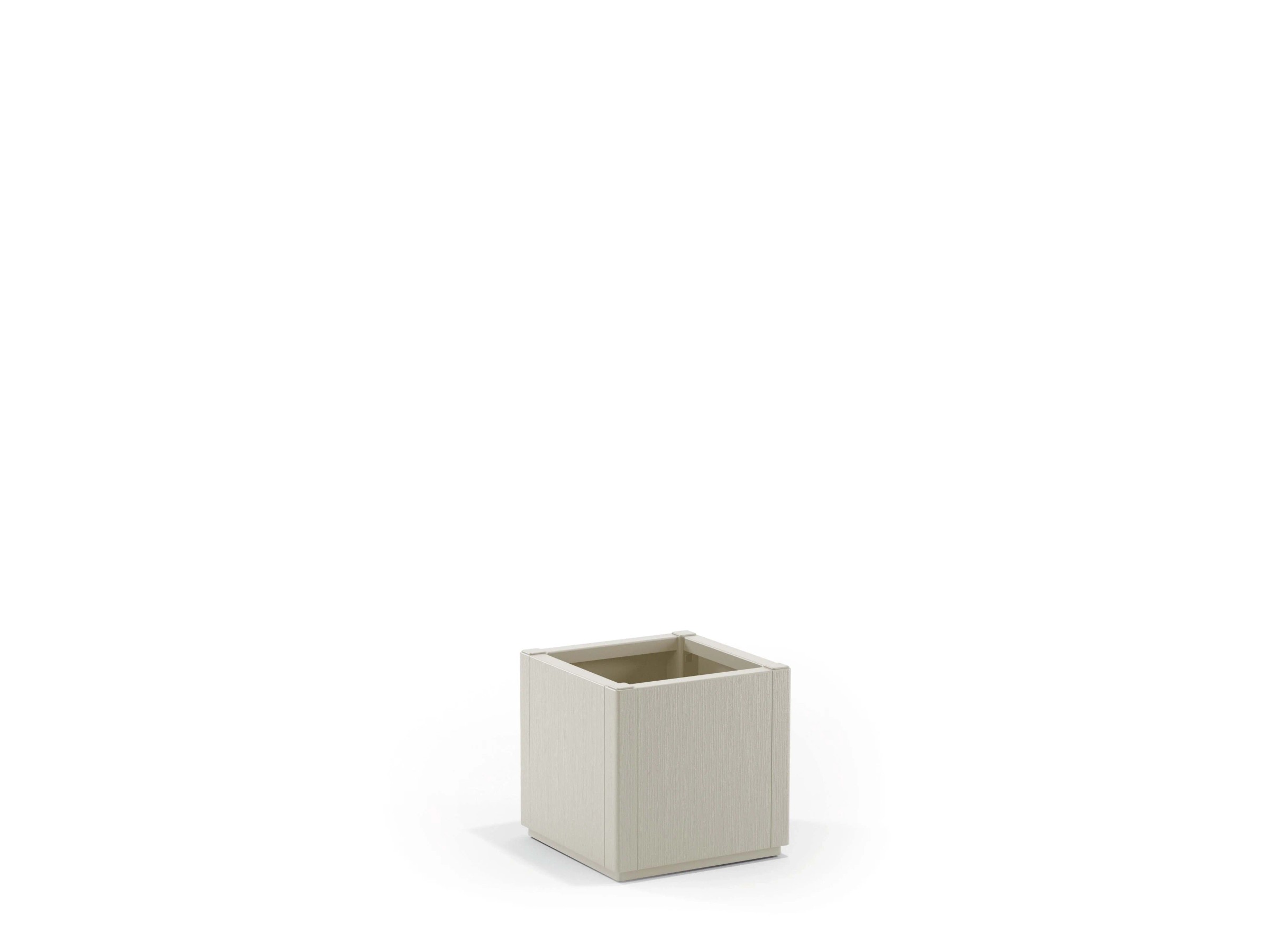 Set 6 Fioriere Quadrate WHAM Large 40x40x30 Cm, Grigie, Per Esterno/interno, 25L