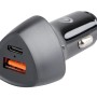 t.b.t. Caricabatteria da auto per accendisigari con porta USB e USB-C.