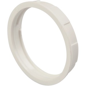 Anello bianco t.b.t. per lampada a portale per il montaggio della lampada.