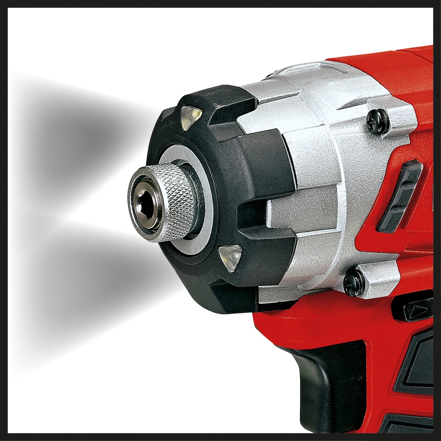 Dettaglio: Avvitatore a impulsi a batteria Einhell TE-CI 18/1 Li con luce LED. Avvitatore a batteria per il fai da te.