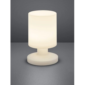 Lampada da tavolo a LED bianca Reality Lora per esterni, 1,5W, bianco caldo.