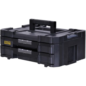 Cassetta porta attrezzi Stanley FatMax Tstak IV con due cassetti, nero.