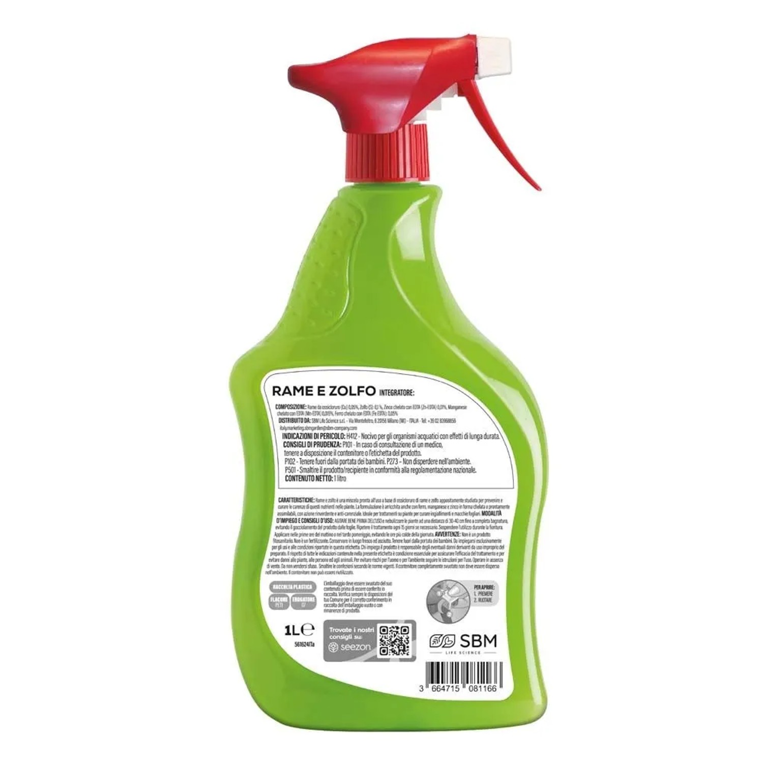 Spray pronto uso Rame e Zolfo per proteggere e curare le piante 1 l_2