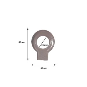 Fermaporta silicone Ø 6 cm trasparente