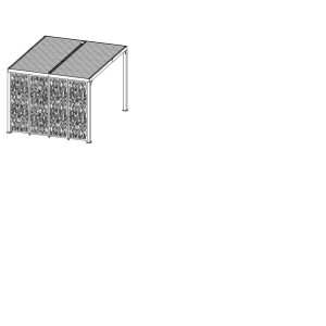 Pannelli Moucharabieh per pergola 3630 in acciaio 3 pz. 300 cm