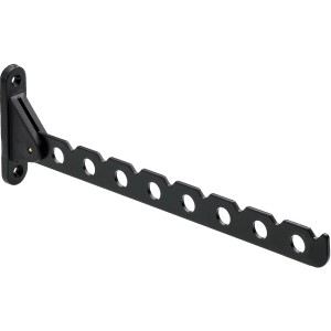 Stendino Hettich, nero opaco, lunghezza 310 mm, in acciaio e plastica.