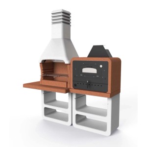Barbecue in muratura Portofino con modulo forno 60x35 cm