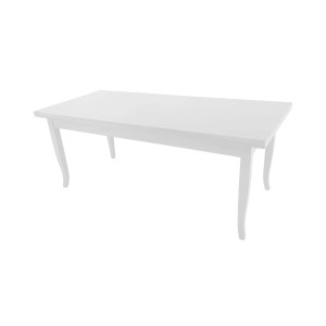 Tavolo allungabile da pranzo Verona bianco 140x80x78 cm