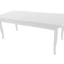 Tavolo allungabile da pranzo Verona bianco 140x80x78 cm