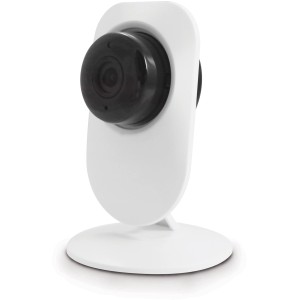 Telecamera di videosorveglianza t.b.t. bianca per interni.