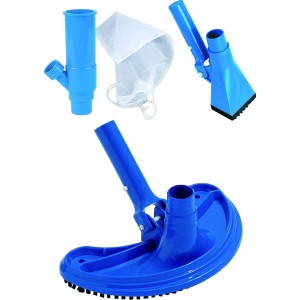 Summer Fun Aspirafango Duo: Pulitore per piscina con vari ugelli e connessione per tubo da giardino/sistema di filtraggio.