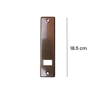 Placca copriavvolgitore alluminio interasse 185 mm bronzo