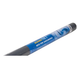 Zanzariera t.b.t. grigia arrotolata per finestre e porte.